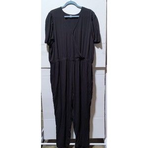 Old Navy Women's XXL Pantsuit Jumpsuit Black 26" Inseam 2134